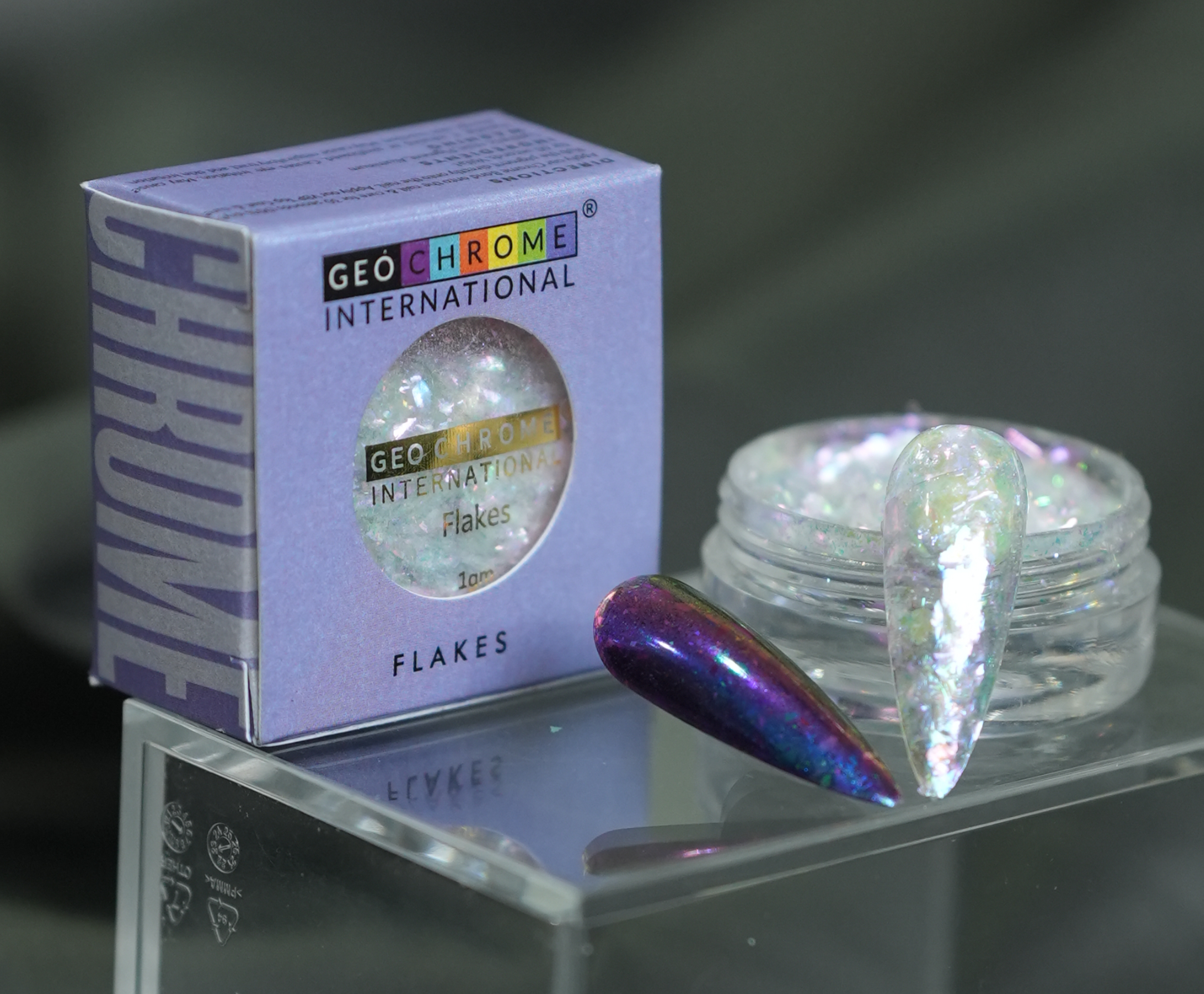 Transparent Optical Chameleon Flake - Mystic Nebula